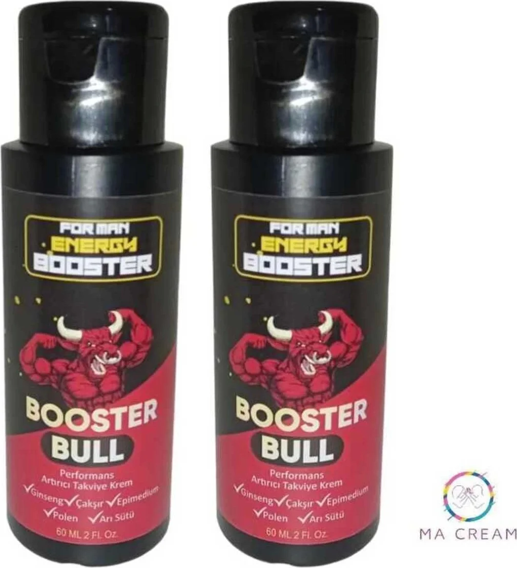 Booster Bull Cream Erkek 60 ml 2 Adet - Bakım ve Enerji Artırıcı