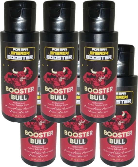Booster Bull Erkeklere Özel Yüksek Hızlı Aktivasyon Kremi - 6'lı Set (60 ml x 6) Fiyatı, Yorumları ve Özellikleri