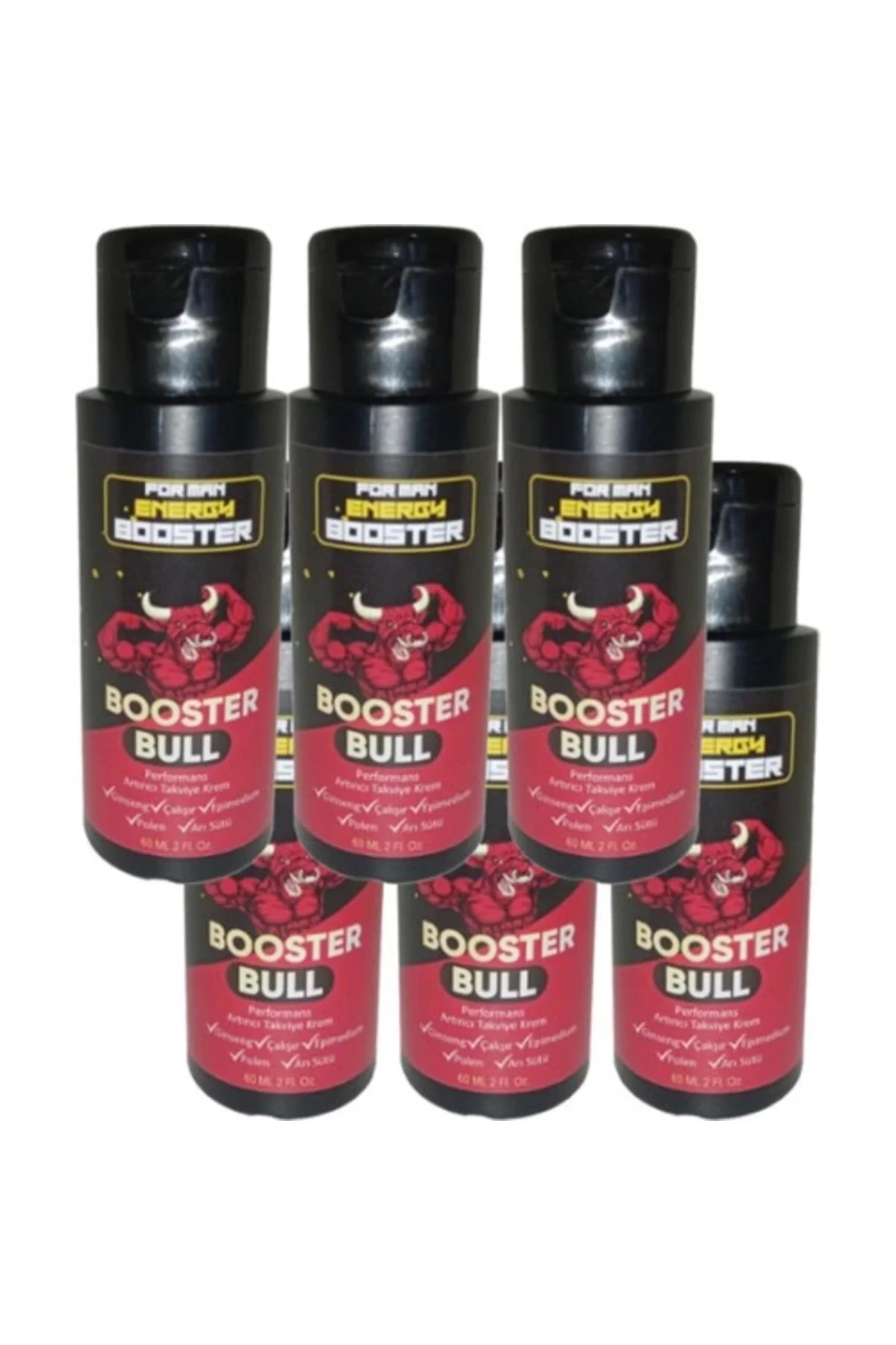 Booster Bull Erkeklere Özel Krem 60 ml - 6 Adet Paket | Cilt Bakımı
