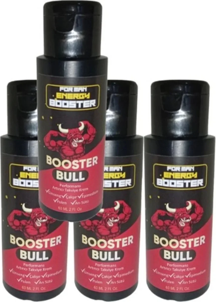 Booster Bull Erkeklere Özel Bakım Kremi 60 ml - 4'lü Set