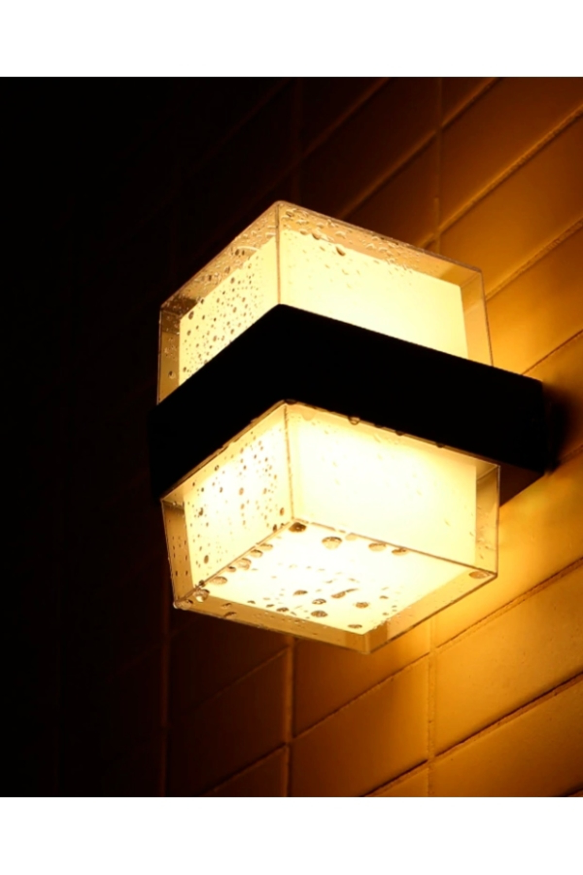 Bora Küp Led Duvar Aplik 12w 3200K Günışığı IP54 Çift Taraflı