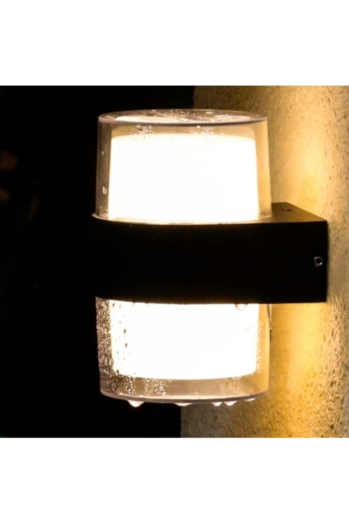Bora Silindir Led Duvar Aplik 12w 3200K Günışığı IP54 Çift Tarafl