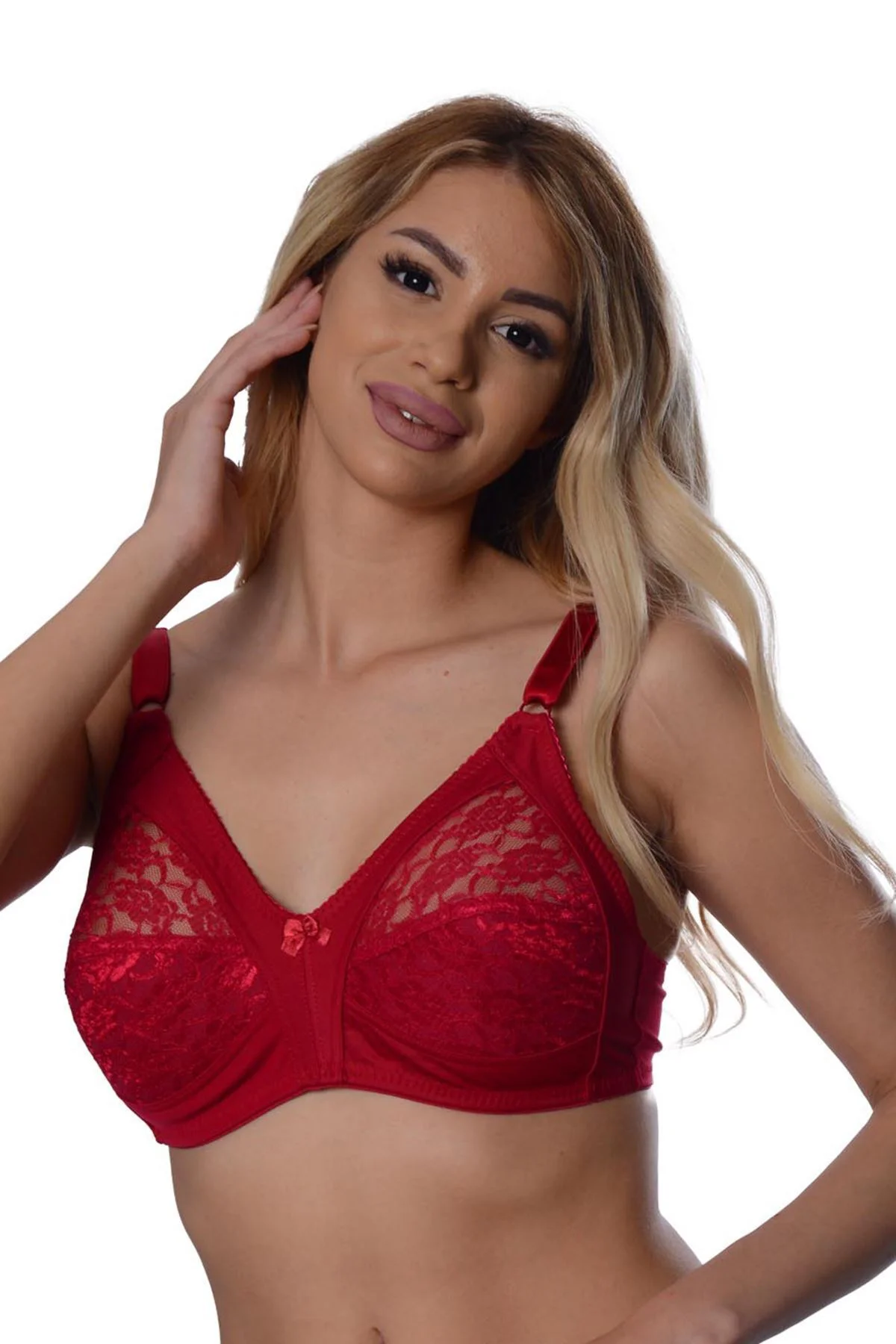 Bordo Dantelli Toparlayıcı Sütyen - 503 - Beden 105 491113 Bordo Dantelli Toparlayıcı Sütyen - 503 - Beden 105 491113