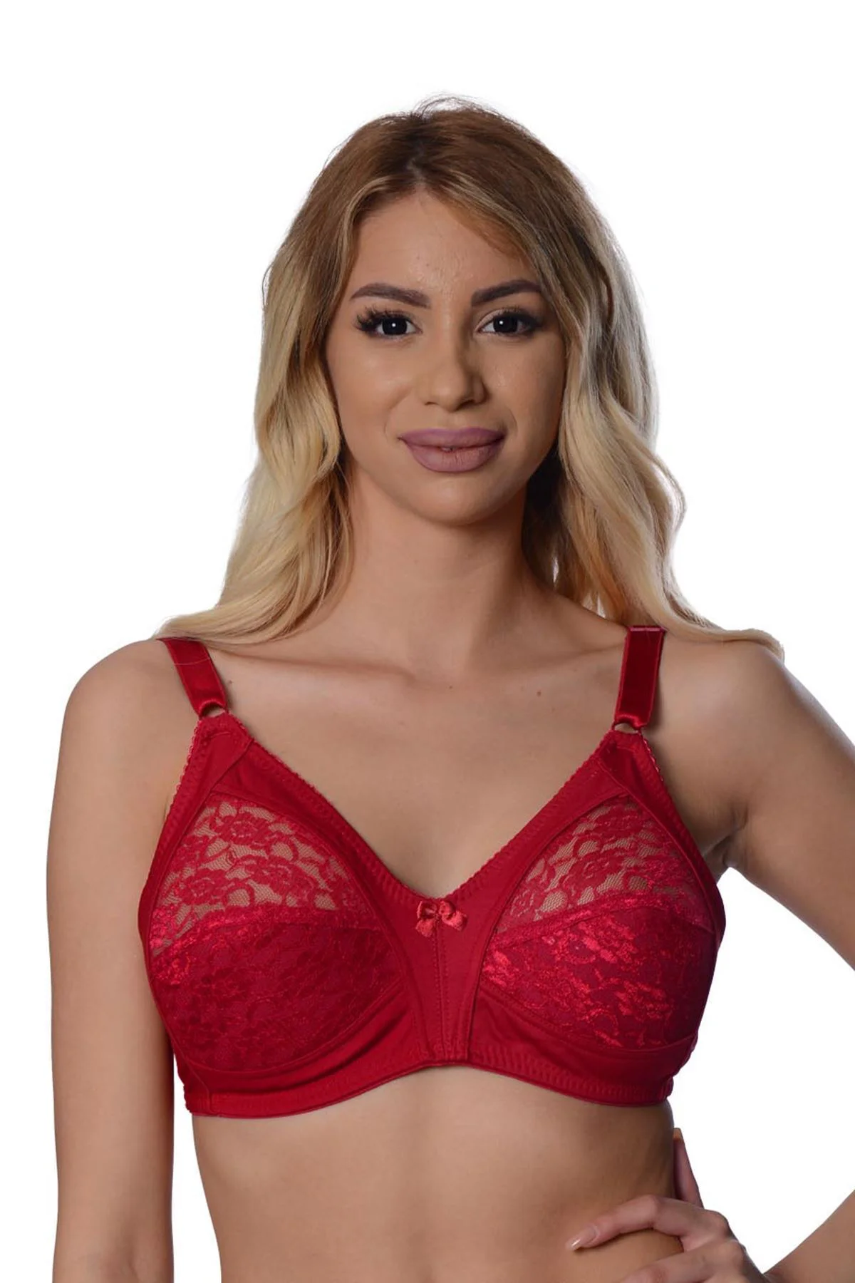Bordo Dantelli Toparlayıcı Sütyen - 503 - Beden 105 491113 Bordo Dantelli Toparlayıcı Sütyen - 503 - Beden 105 491113