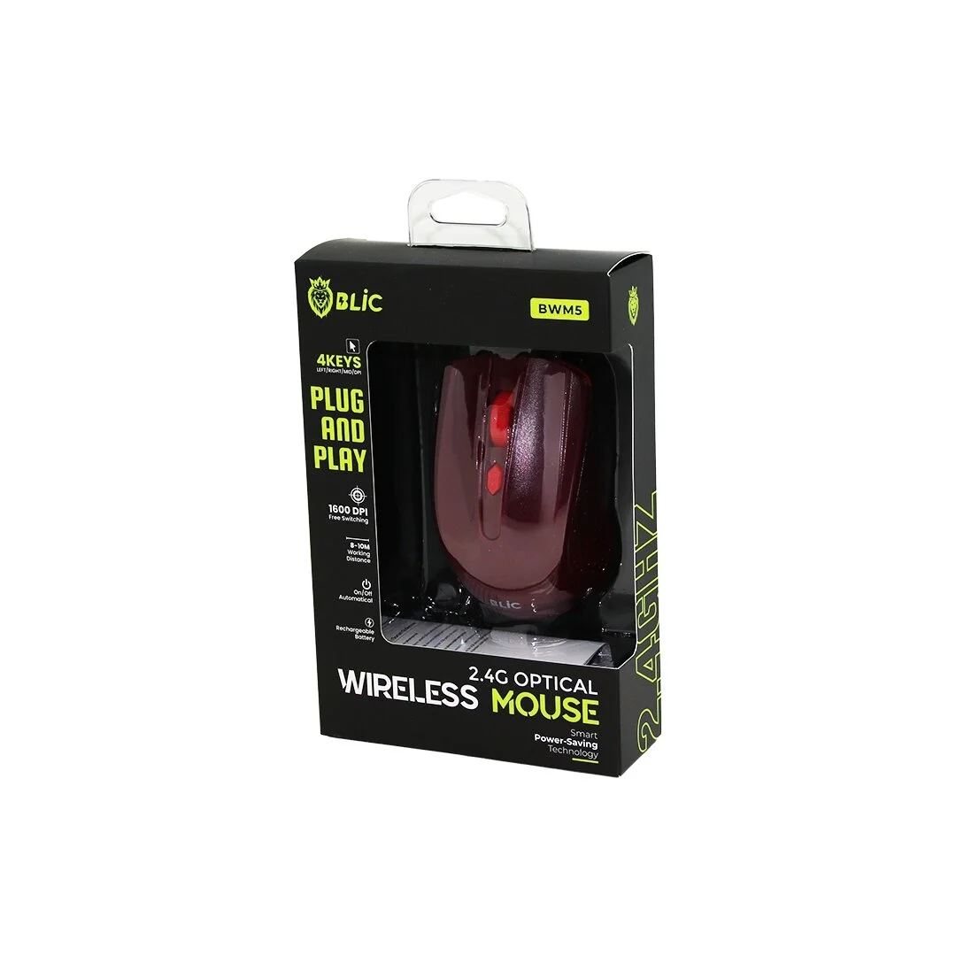 Bordo Kablosuz Mouse 2.4g 8-10m Distance Wireless - Kablosuz 1600dpı Oyun Fare Bwm-5 Bx40 Fiyatı, Yorumları ve Özellikleri