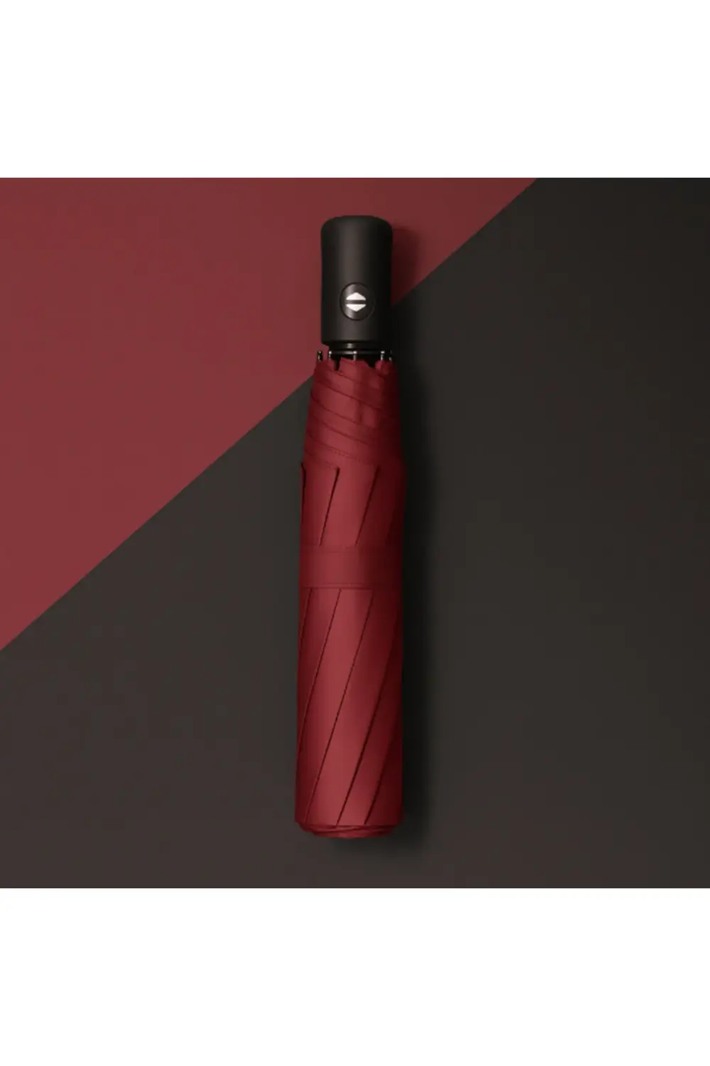 Bordo Kılıflı Otomatik Kompakt Şemsiye