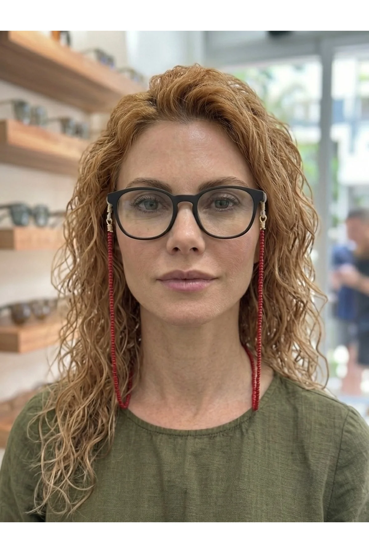 Bordo Kum ve Cam Boncuk Gözlük İpi Aksesuarı 70 cm Optik ve Güneş Gözlük Uyumlu Bordo Kum ve Cam Boncuk Gözlük İpi Aksesuarı 70 cm Optik ve Güneş Gözlük Uyumlu