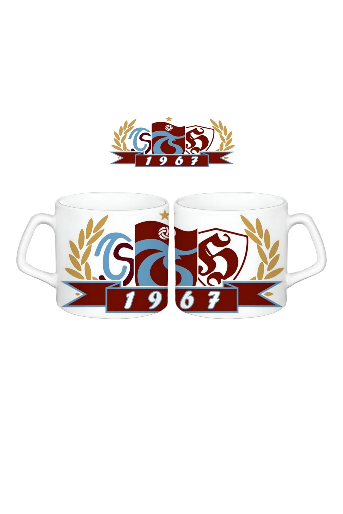 Bordo Mavi Kupa Bardak | Tek Adet 084 Bordo Mavi Kupa Bardak | Tek Adet 084