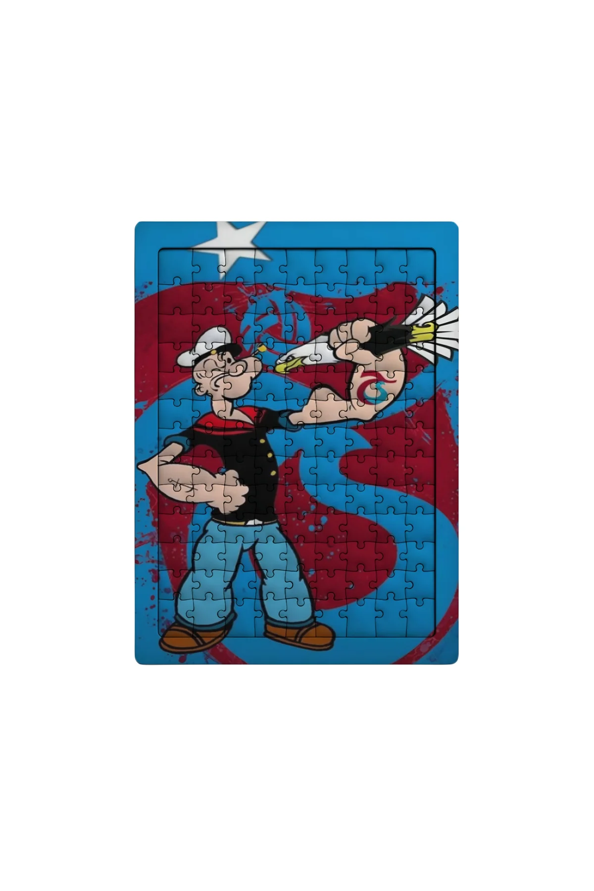 Bordo Mavi Temel Reis 99 Parça Ayaklı Puzzle – Dekoratif Çocuk Yapbozu 086