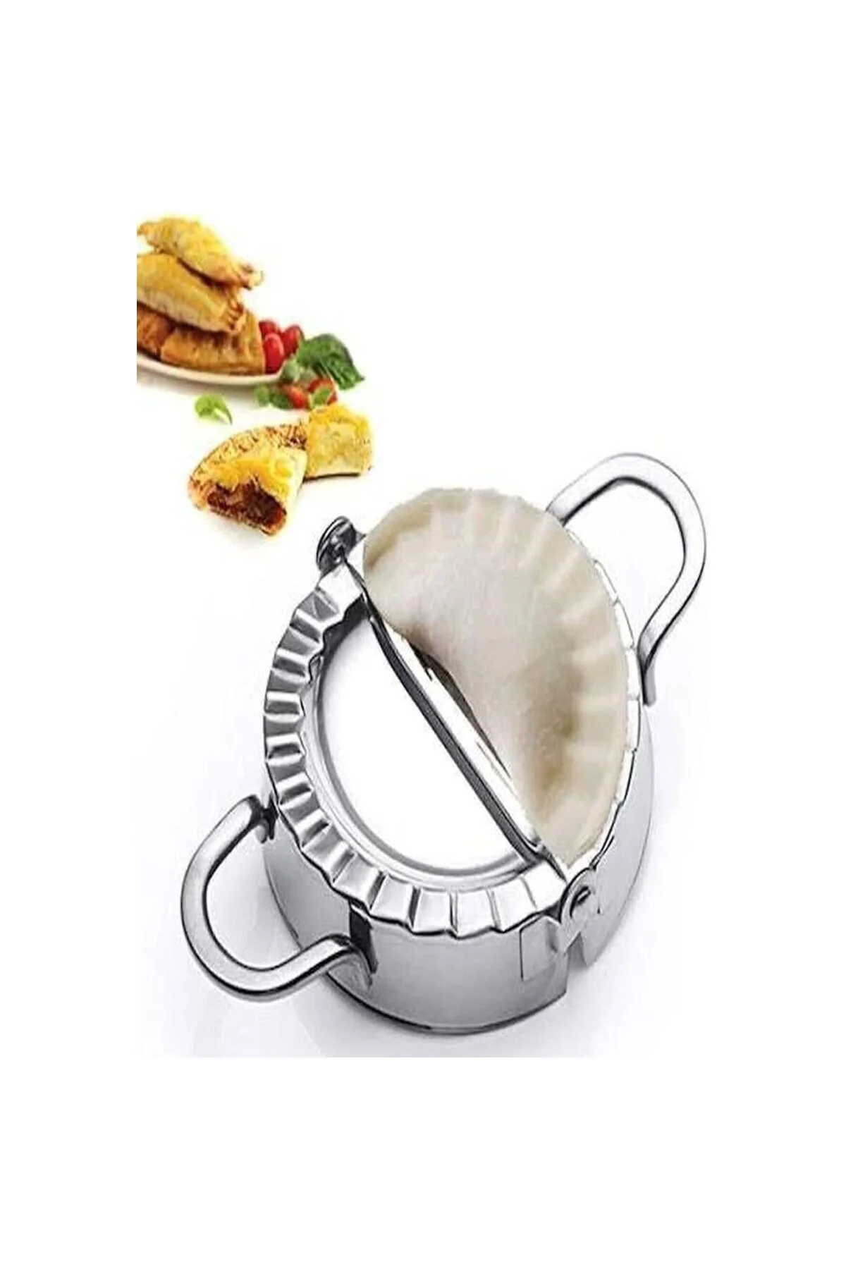 Börek Poğaça Mantı Ravioli Hamur Kapama Kalıp Aparatı Metal