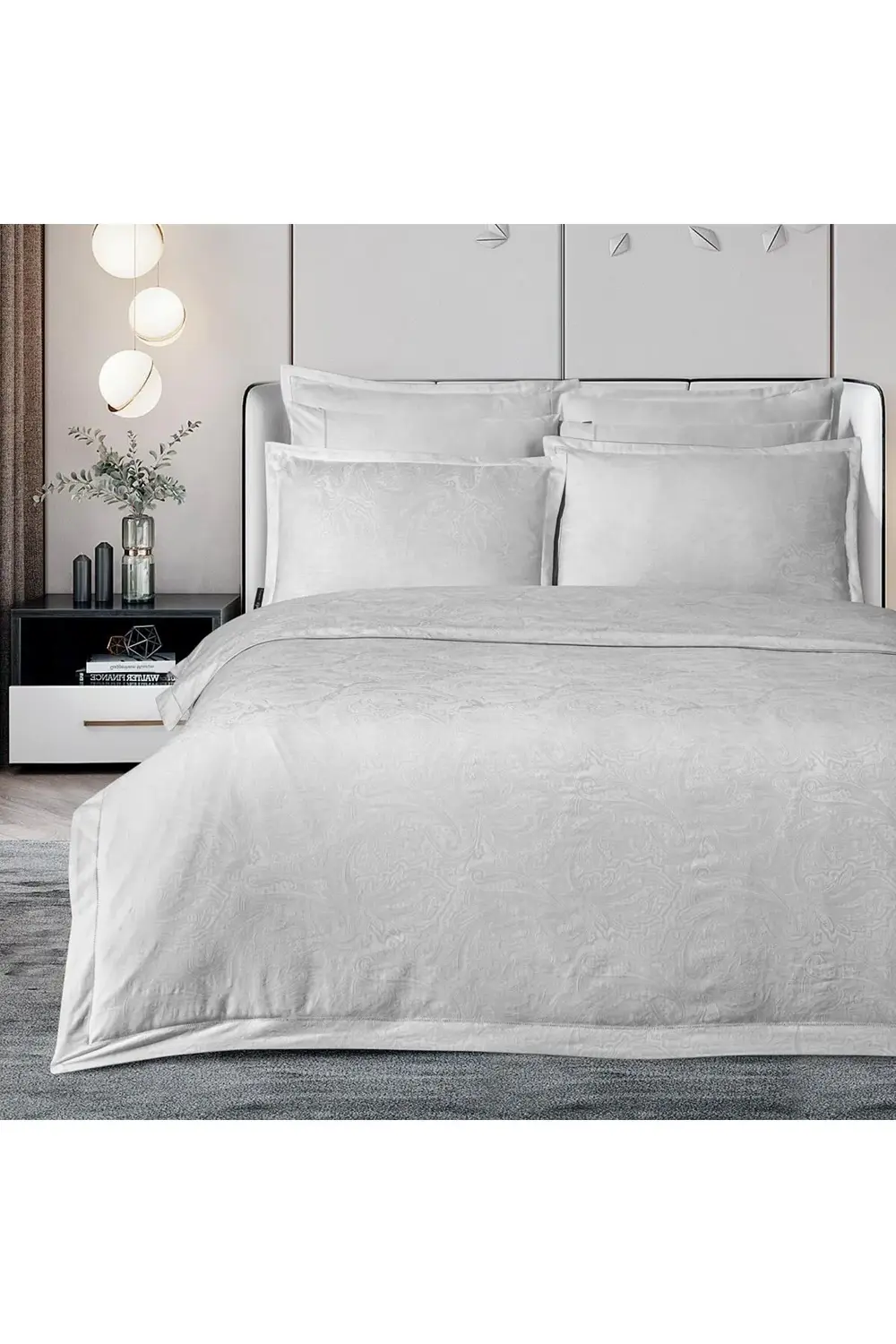 Sarev Borendo Çift Kişilik %100 Pamuk Saten "300 Tc" Nevresim Takımı Gr Sarev Borendo Çift Kişilik %100 Pamuk Saten "300 Tc" Nevresim Takımı Gr