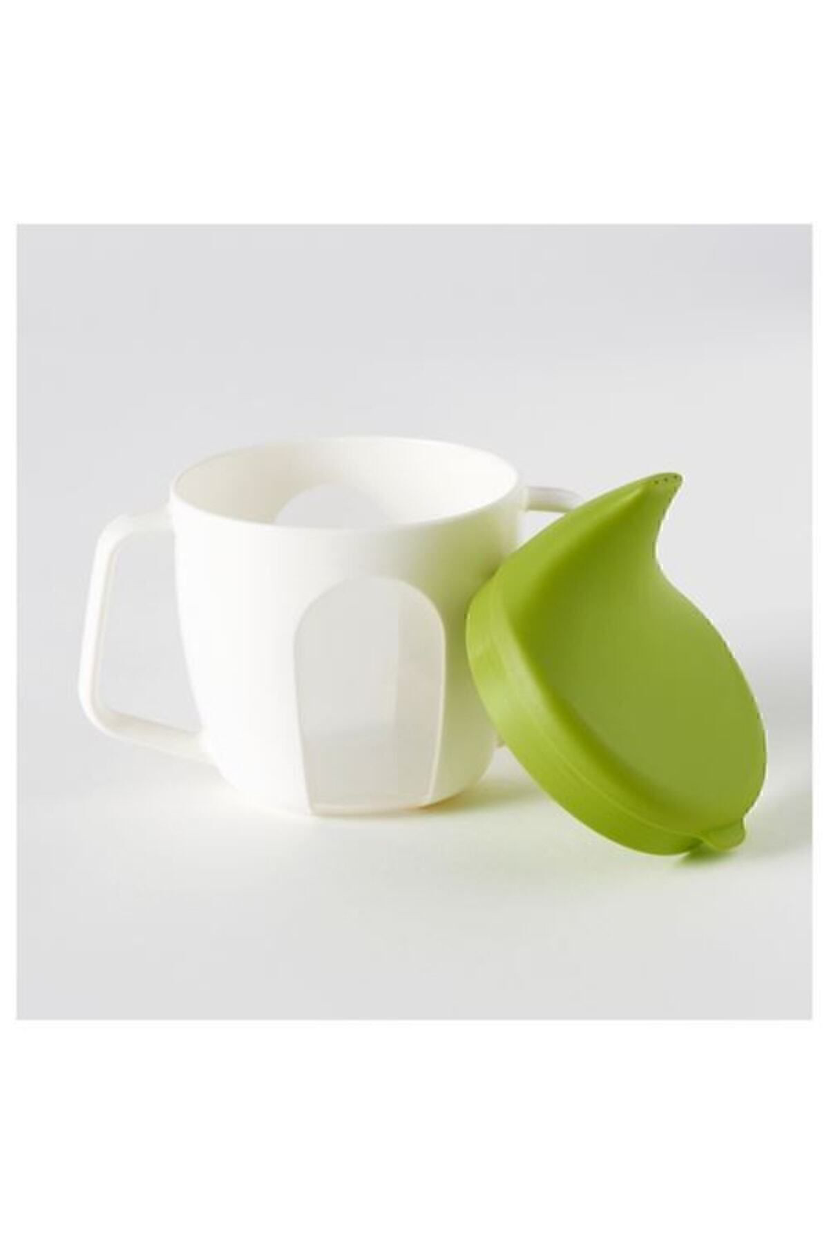 İkea Börja Bebek Suluk Biberon Alistirma Bardağı Yeşil Beyaz