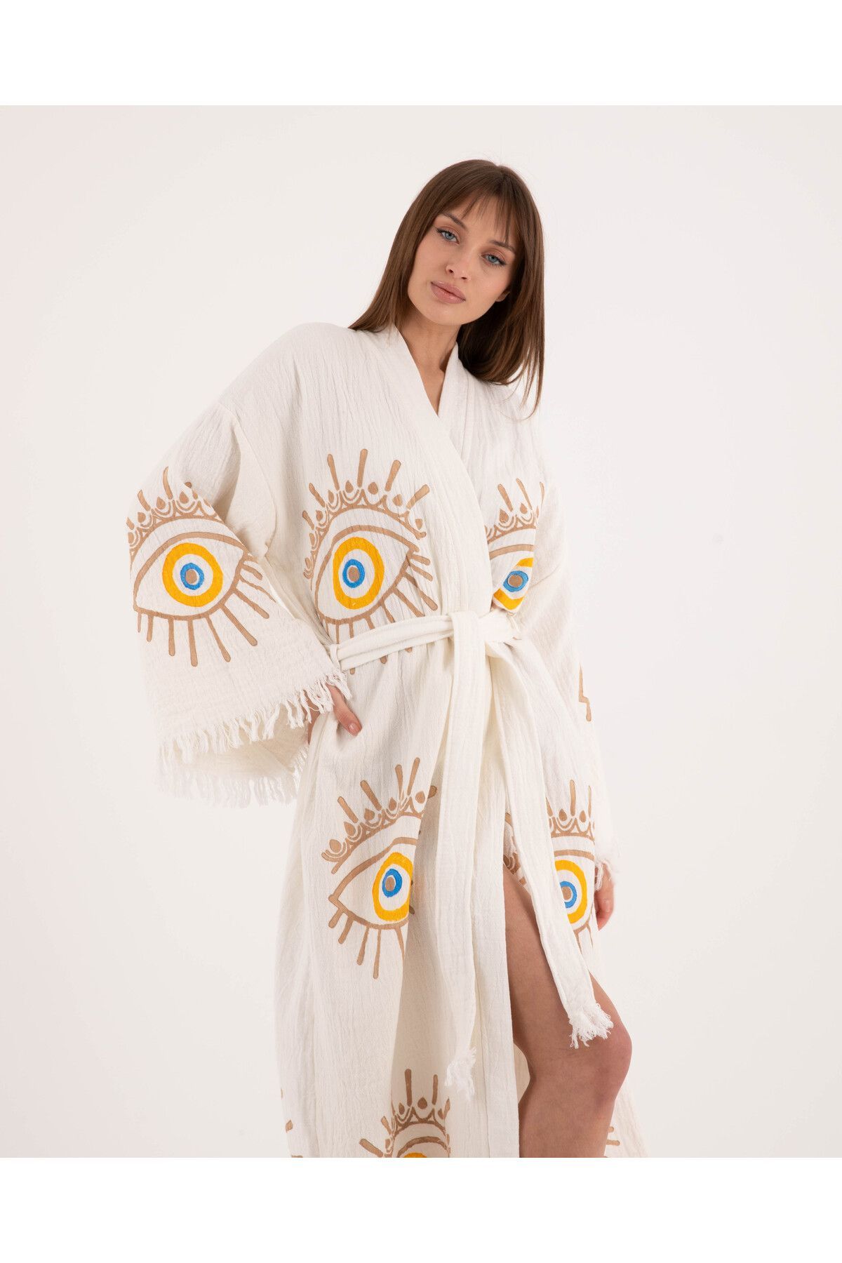 Bornoz ,Plaj Kıyafeti,Kimono , Kaftan ,Sabahlık  & İpek Kirpik Çekiciliği