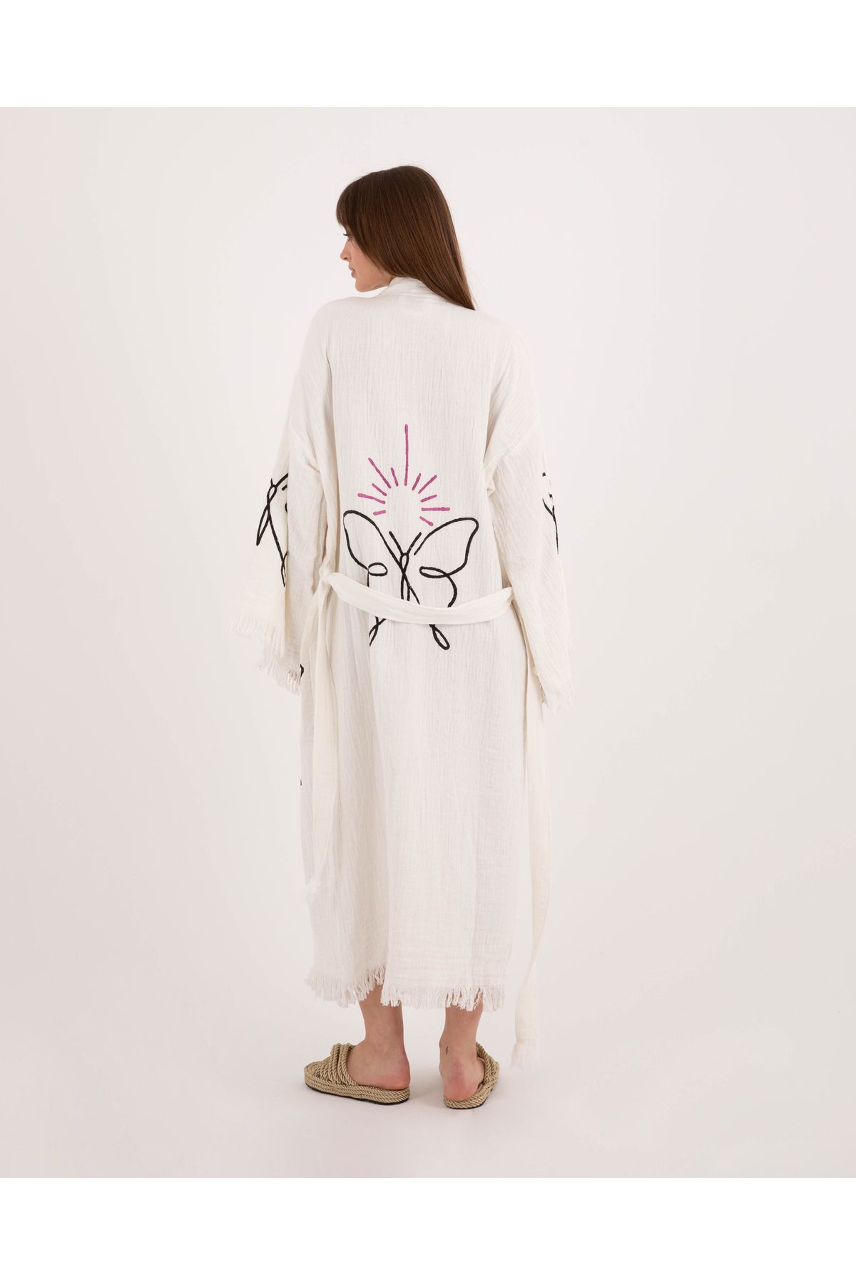 Bornoz ,Plaj Kıyafeti, Kimono , Kaftan ,Sabahlık  & Kelebek Zerafeti