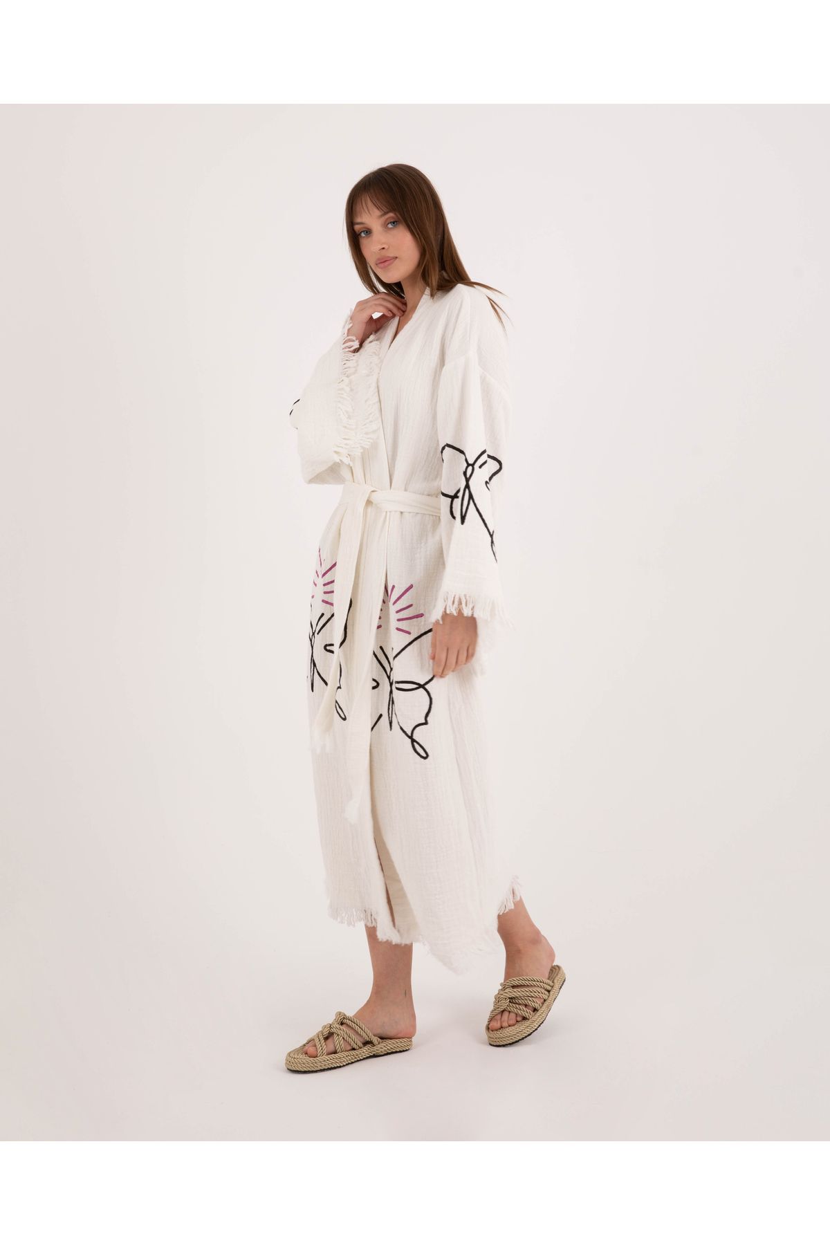 Bornoz ,Plaj Kıyafeti, Kimono , Kaftan ,Sabahlık  & Kelebek Zerafeti
