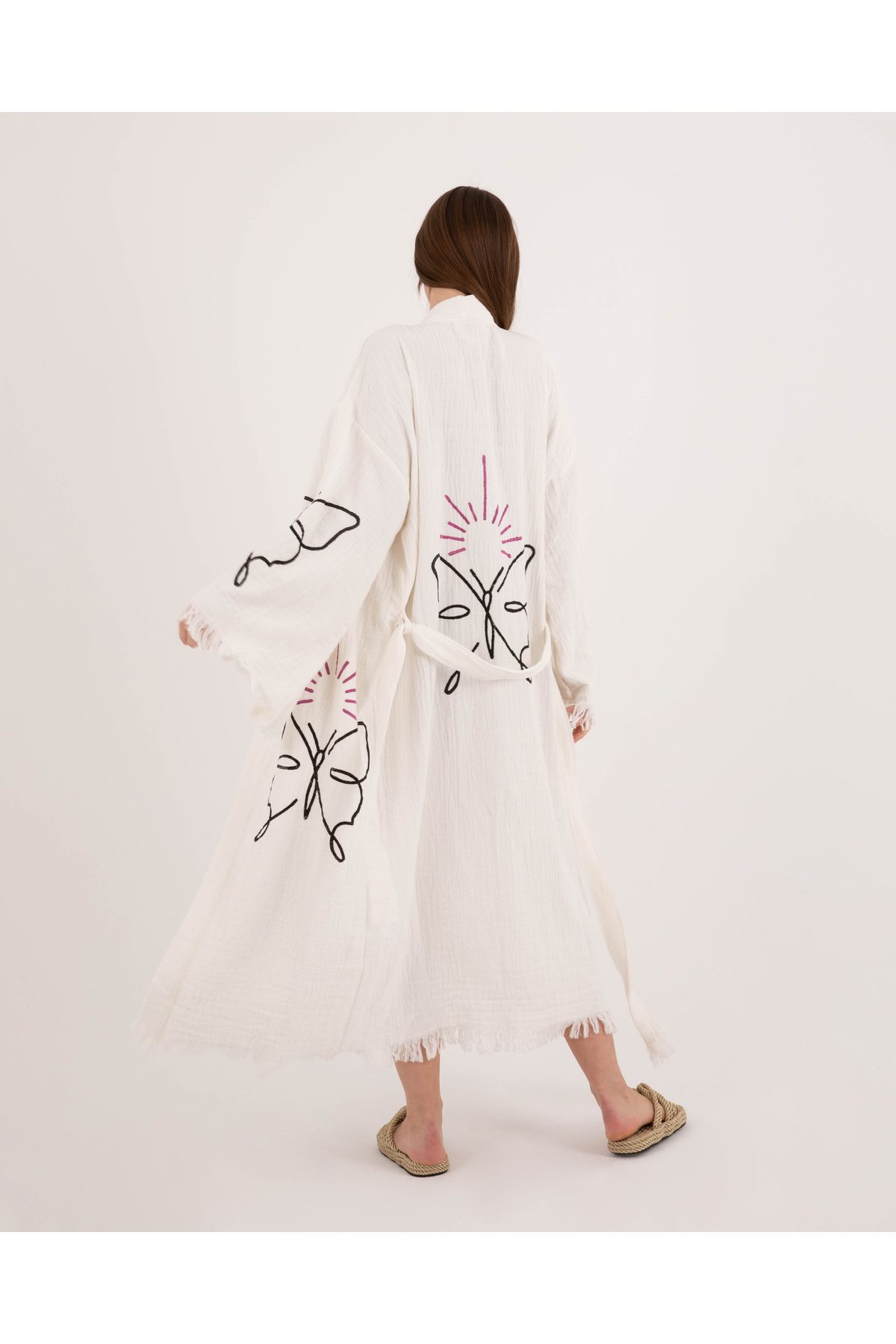 Bornoz ,Plaj Kıyafeti, Kimono , Kaftan ,Sabahlık  & Kelebek Zerafeti