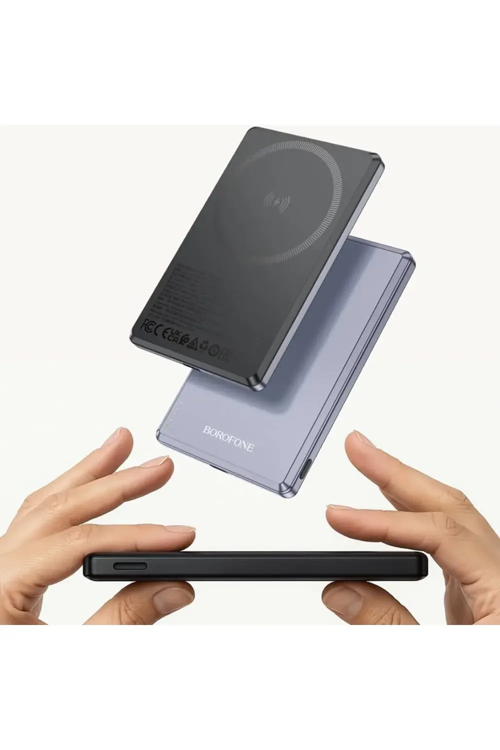 Borofone 5000mAh 20W, Kablosuz Şarj Desteği MagSafe ile Uyumlu Gü