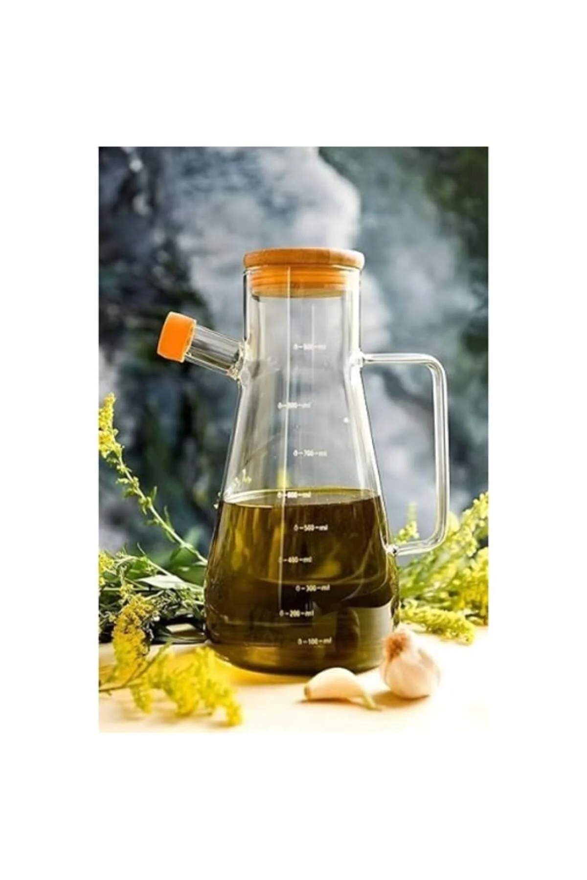Borosilikat Cam 900 ml. Yağdanlık
