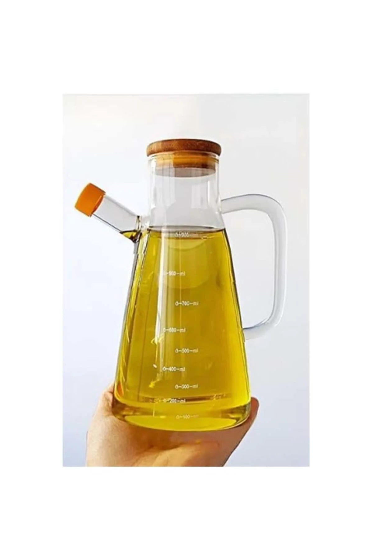 Borosilikat Cam 900 ml. Yağdanlık