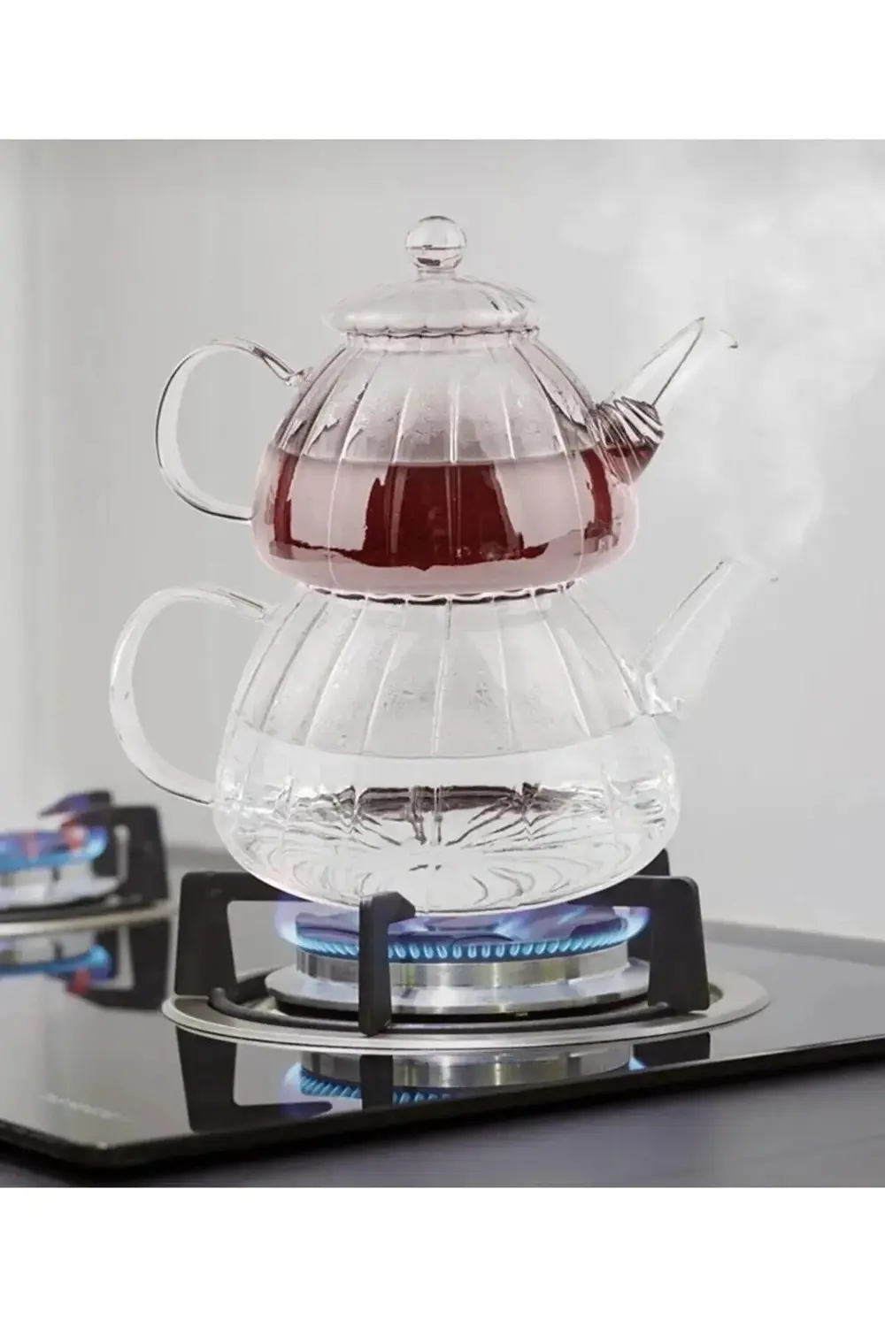 Borosilikat Cam Çaydanlık