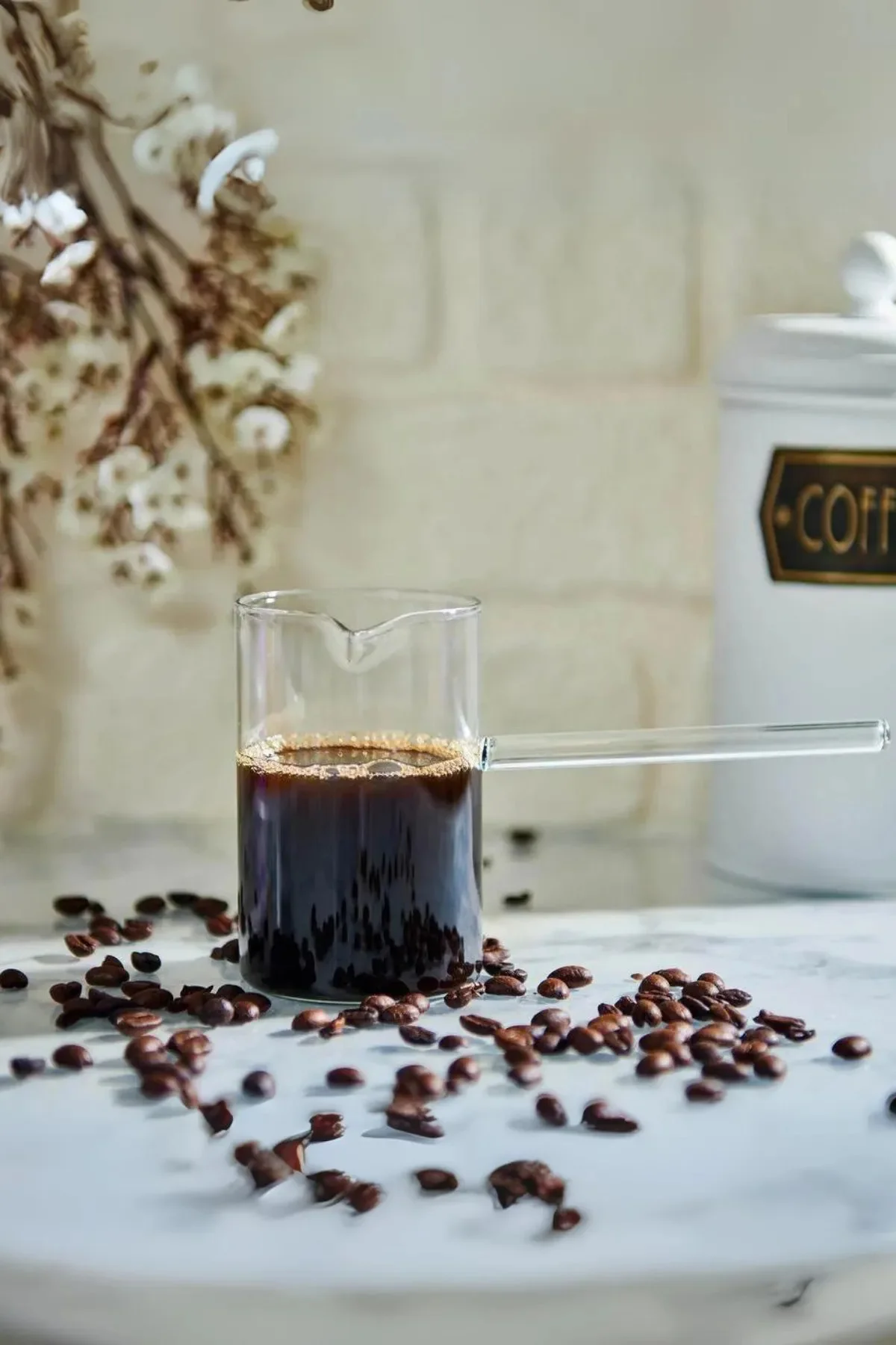 Borosilikat Cam Cezve 400 ml