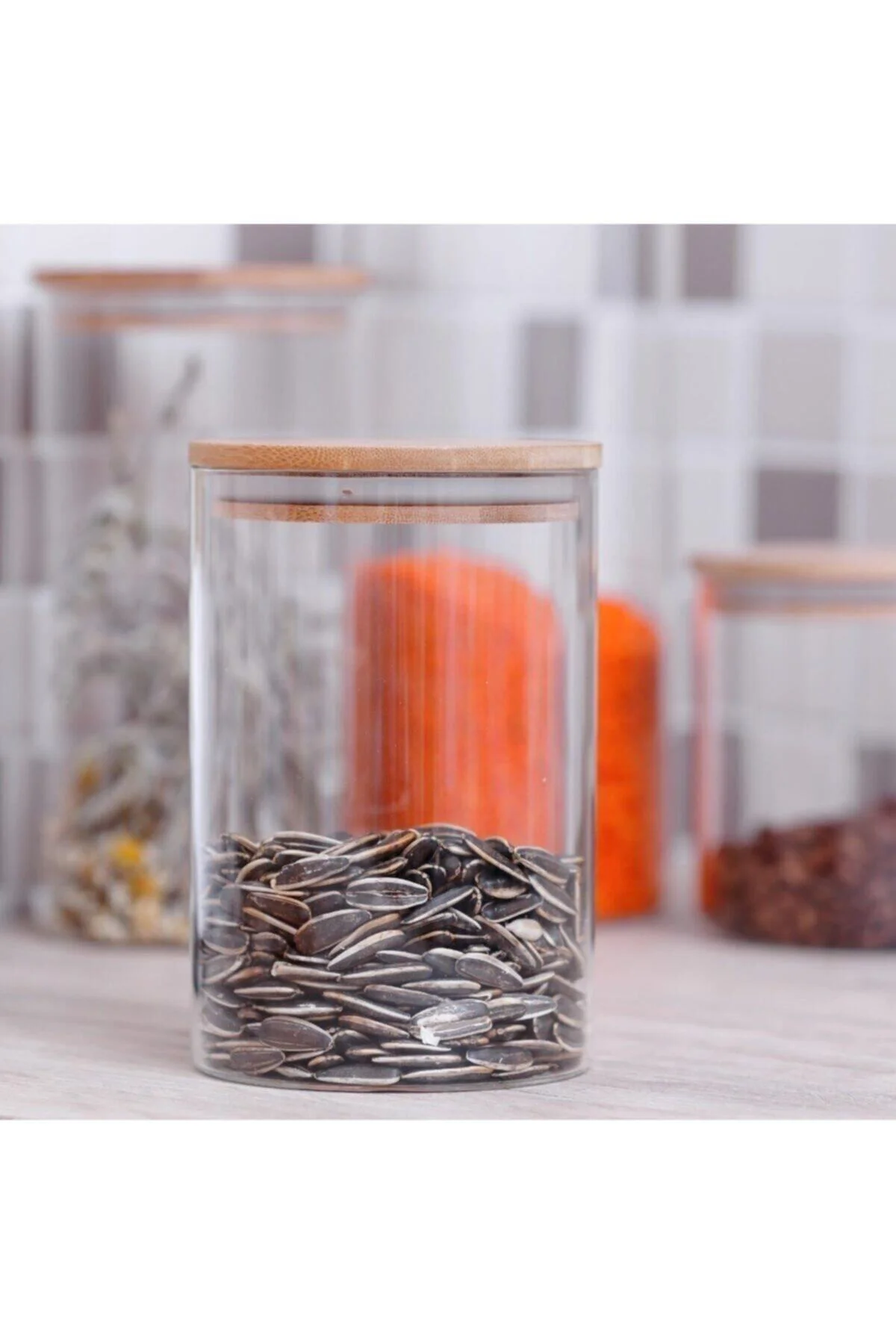 Borosilikat Cam Kavanoz 1200 ml