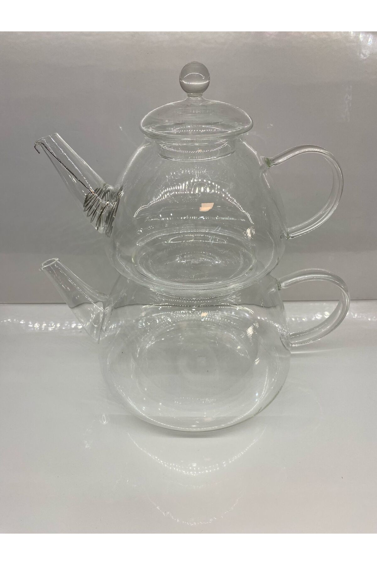 Borosilikat Çaydanlık Düz Model Isıya Dayanıklı 600 ML 1000 ML