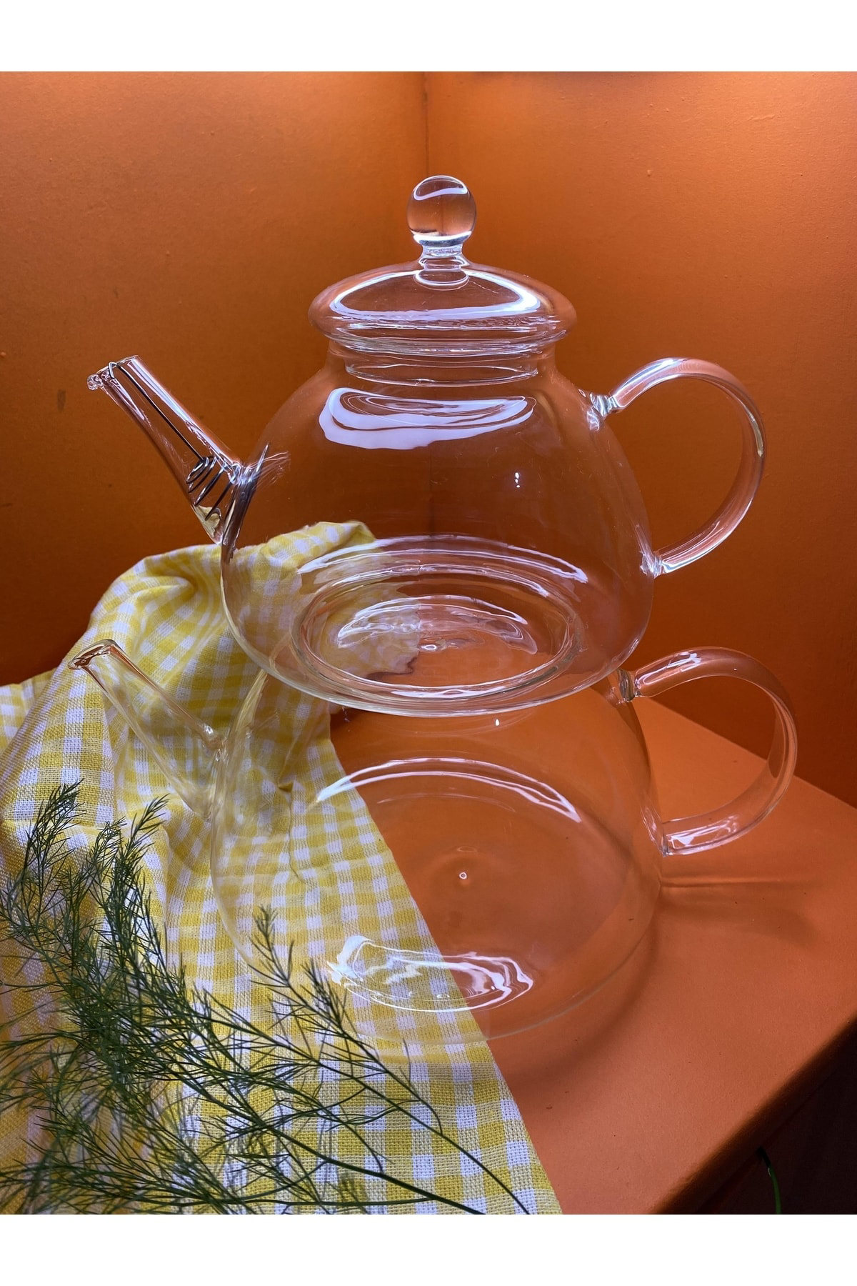 Bearcoco Borosilikat Çaydanlık Ateşe Dayanıklı