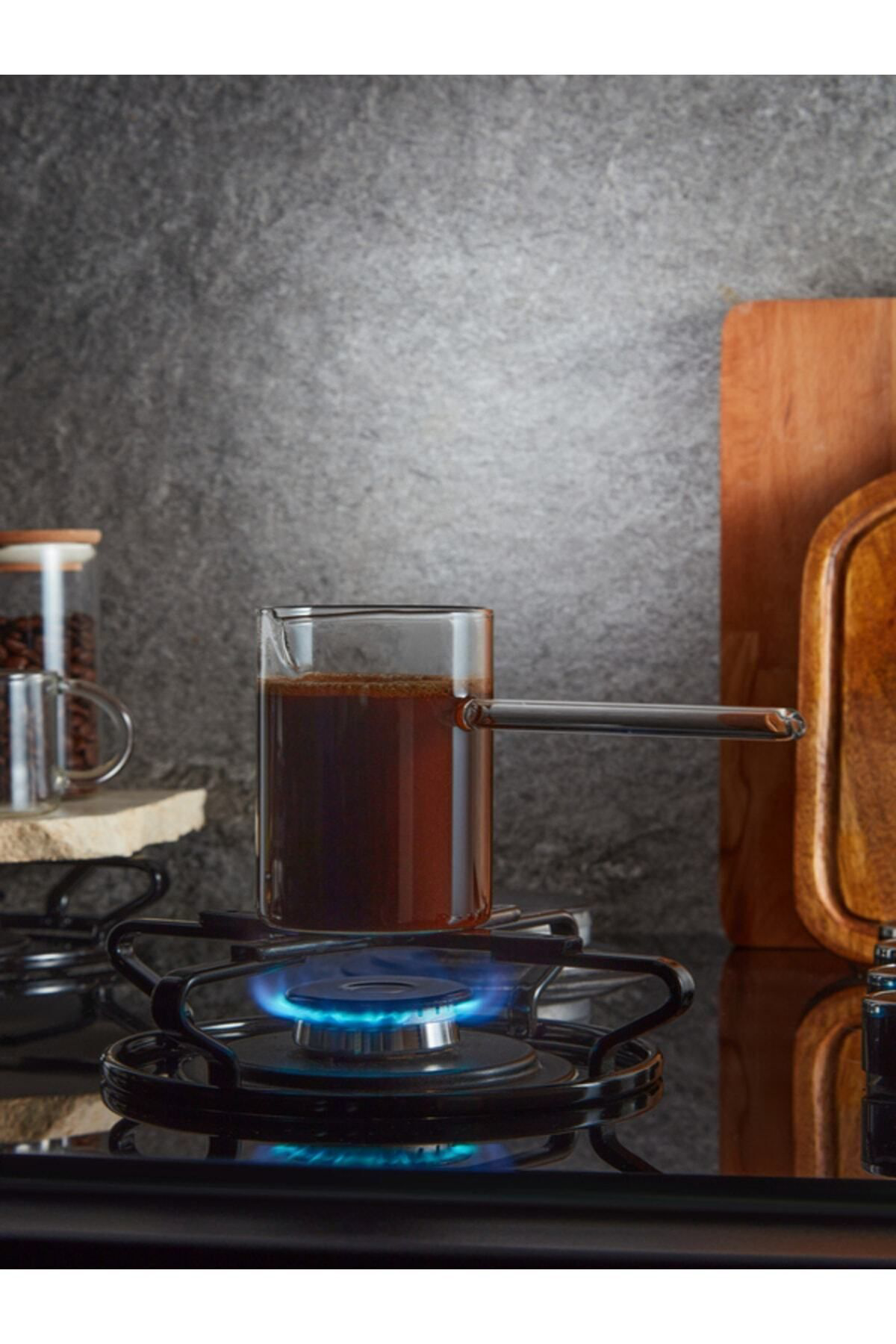 Vetroce Borosilikat Üfleme Cezve 400 Ml