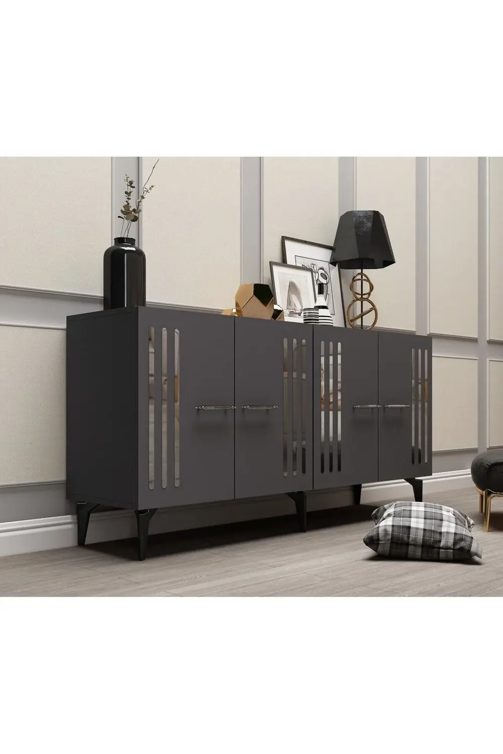 BORRU DOLAP,ÇEKMECE,MOBİLYA KULBU  (4 ADET) GÜMÜŞ