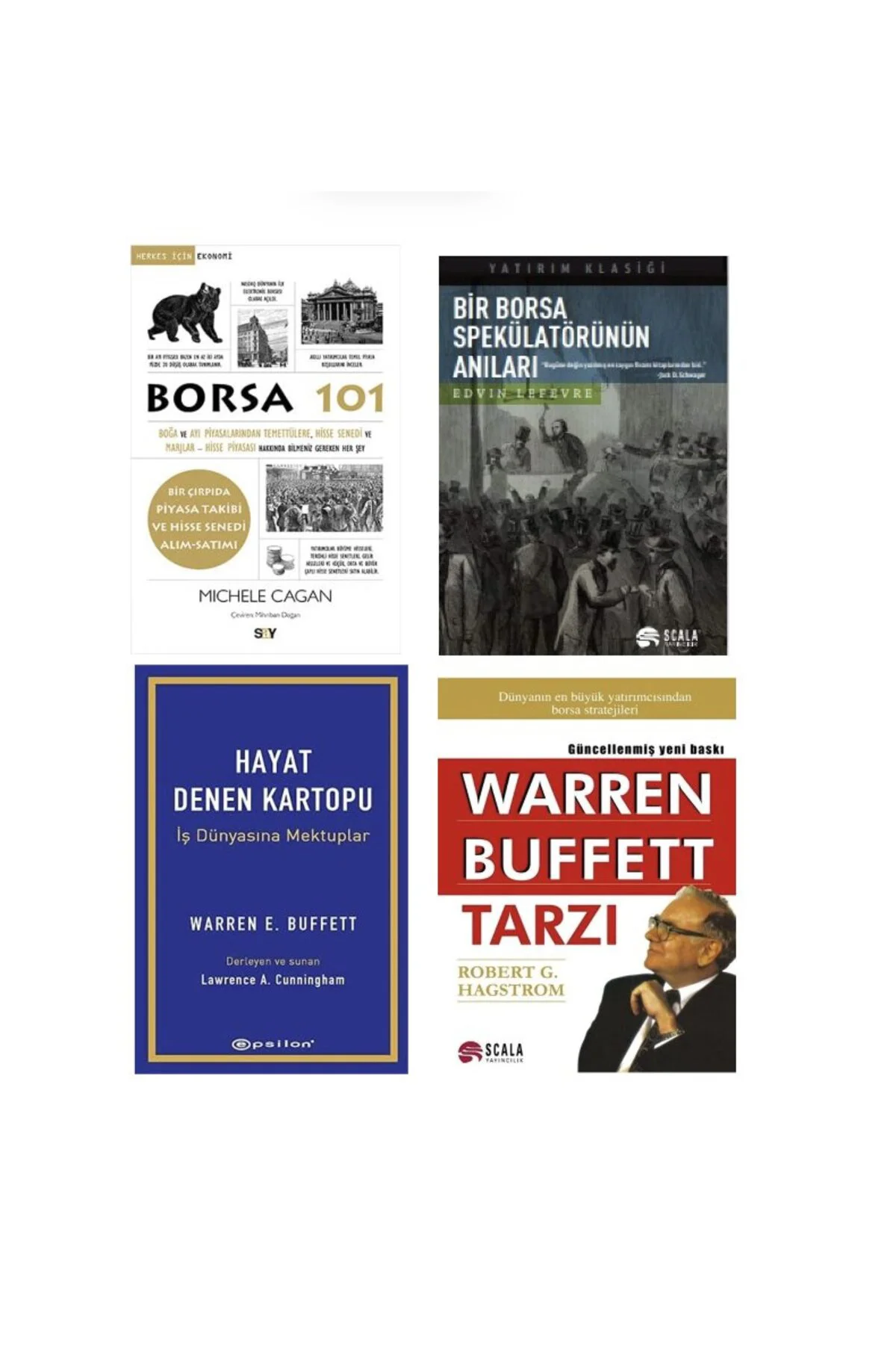BORSA 101 + BIR BORSA SPEKULATORUNUN ANILARI + HAYAT DENEN KARTOPU + WARREN BUFFETT TARZI = 4 SET Fiyatı, Yorumları ve Özellikleri