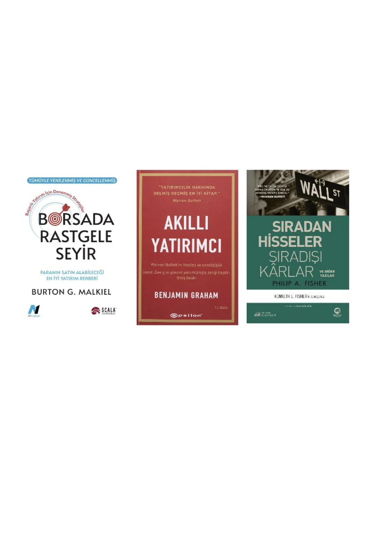 borsada rasgele seyir+akilli yatirimci+siradan hisseler siradisi karlar=(3kitap) Fiyatı, Yorumları ve Özellikleri