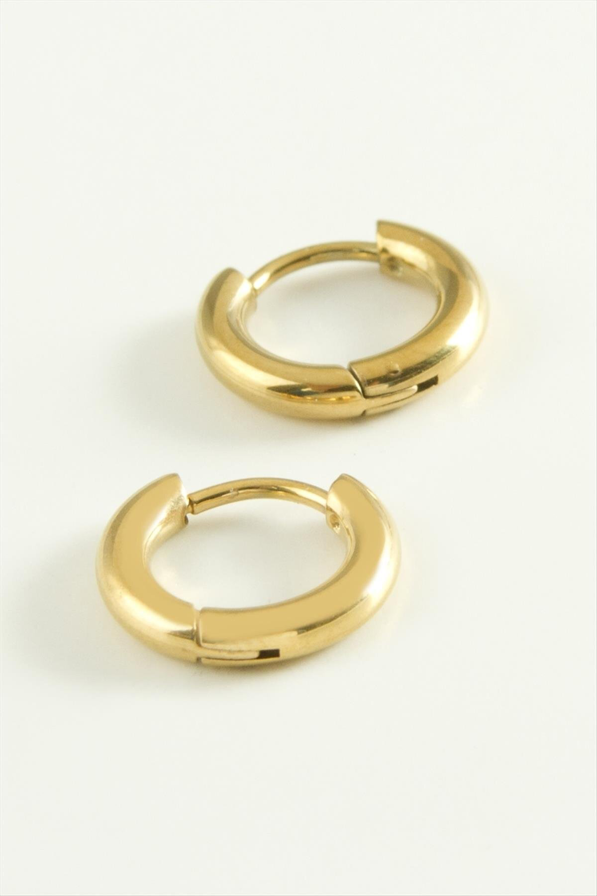 Boru Lüks Çelik Küpe 1 Cm