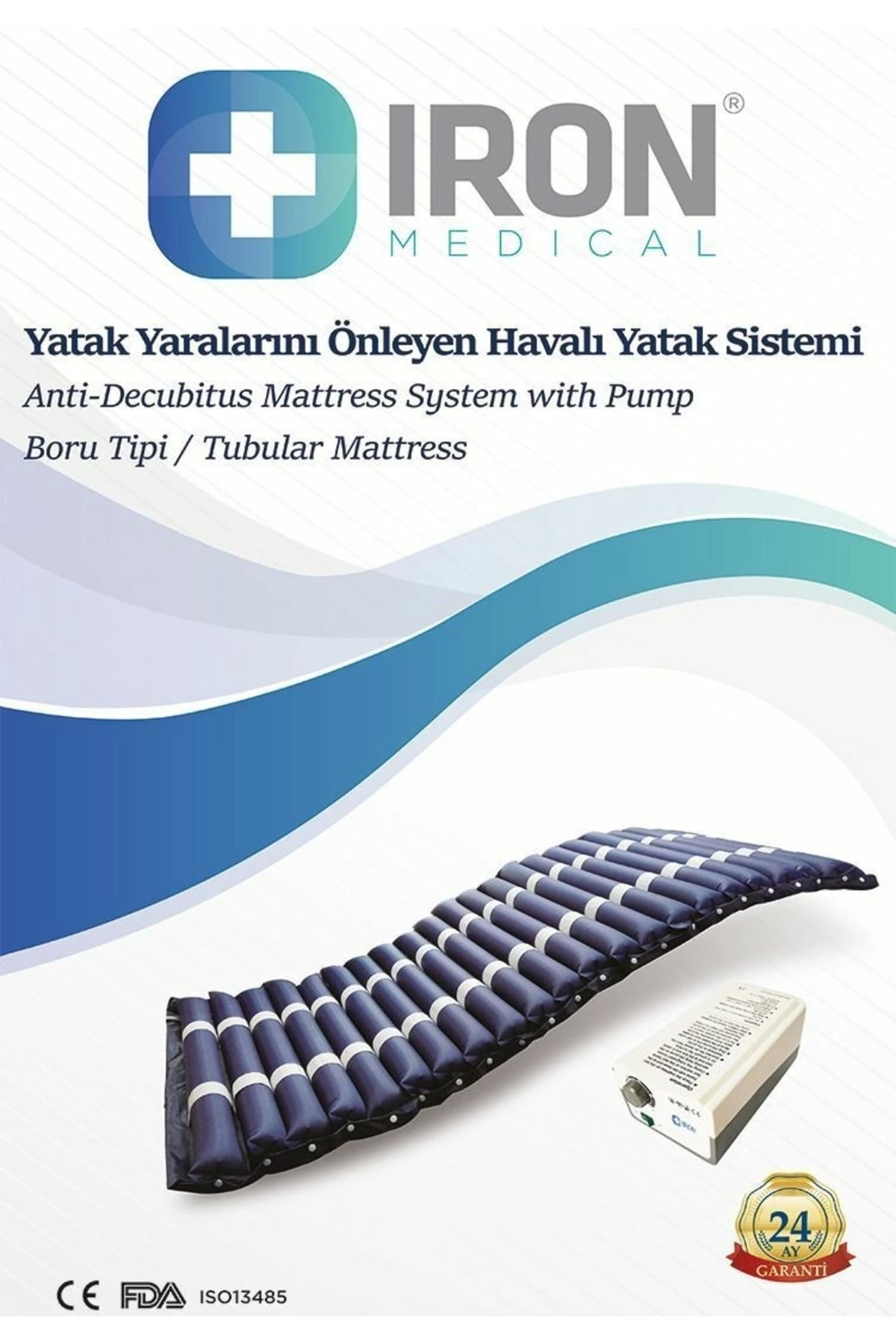 Boru Tipi Havalı Yatak Ventilasyonlu Anti Dekübitus Yatak Hf6002