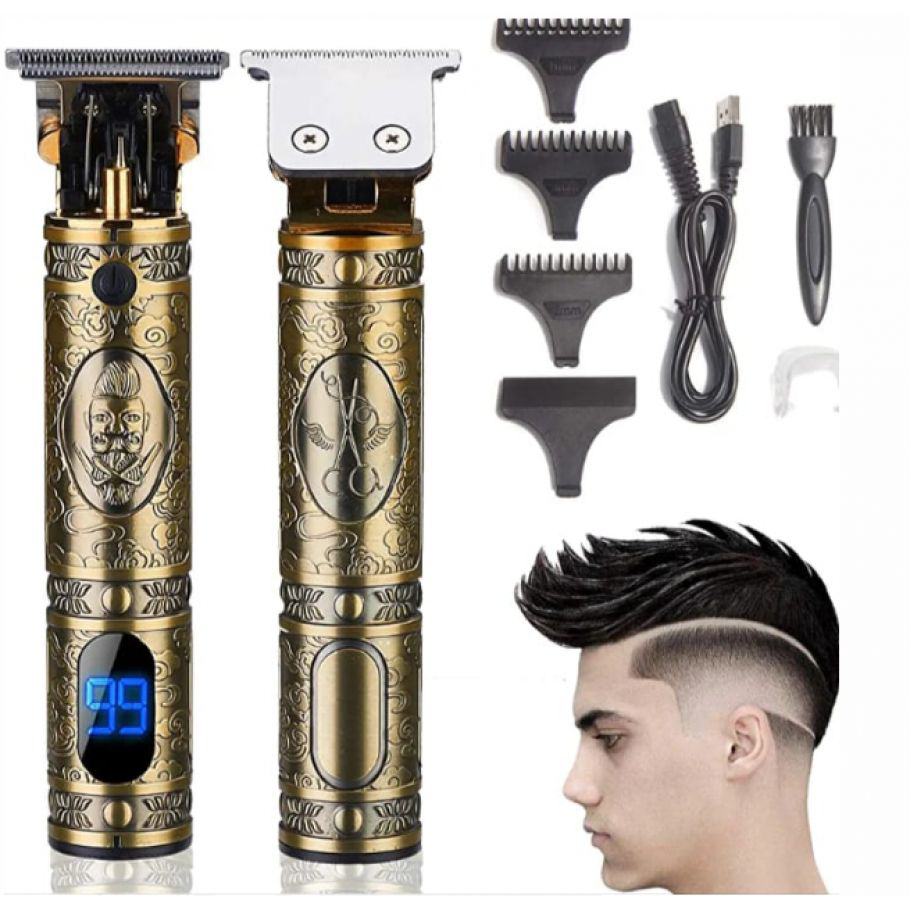 Evimdeyokyok Boruit Pro 2 İn 1 Vintage Traş Makinesi Şarjlı Dijital Göstergeli