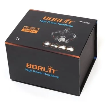 Boruit T6 Kafa Feneri 5000 Lumens 3xcree Xm-t6+2r5 Lamba Led Kamp Lambası