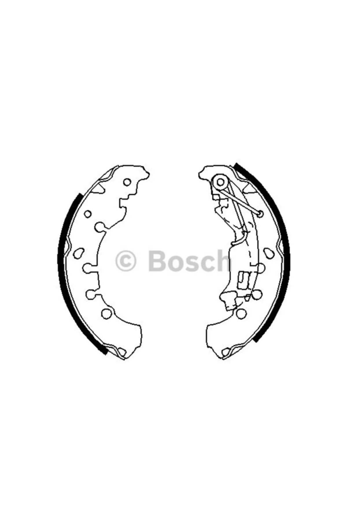 Bos-0986487702 Arka Kampana Papuçlu Balata 203×38mm Gra...