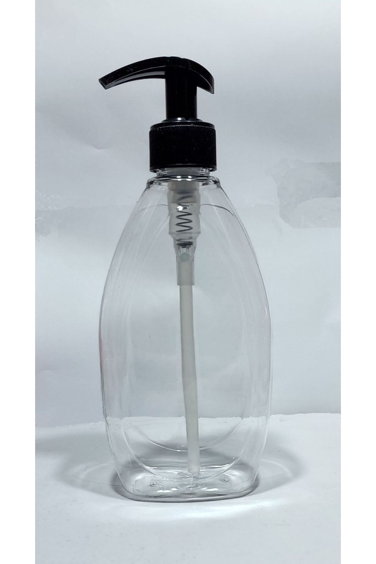 Wellline Boş Fısfıs Sıvı Sabun Pompalı Şişe 400 Ml Şeffaf 10 Adet