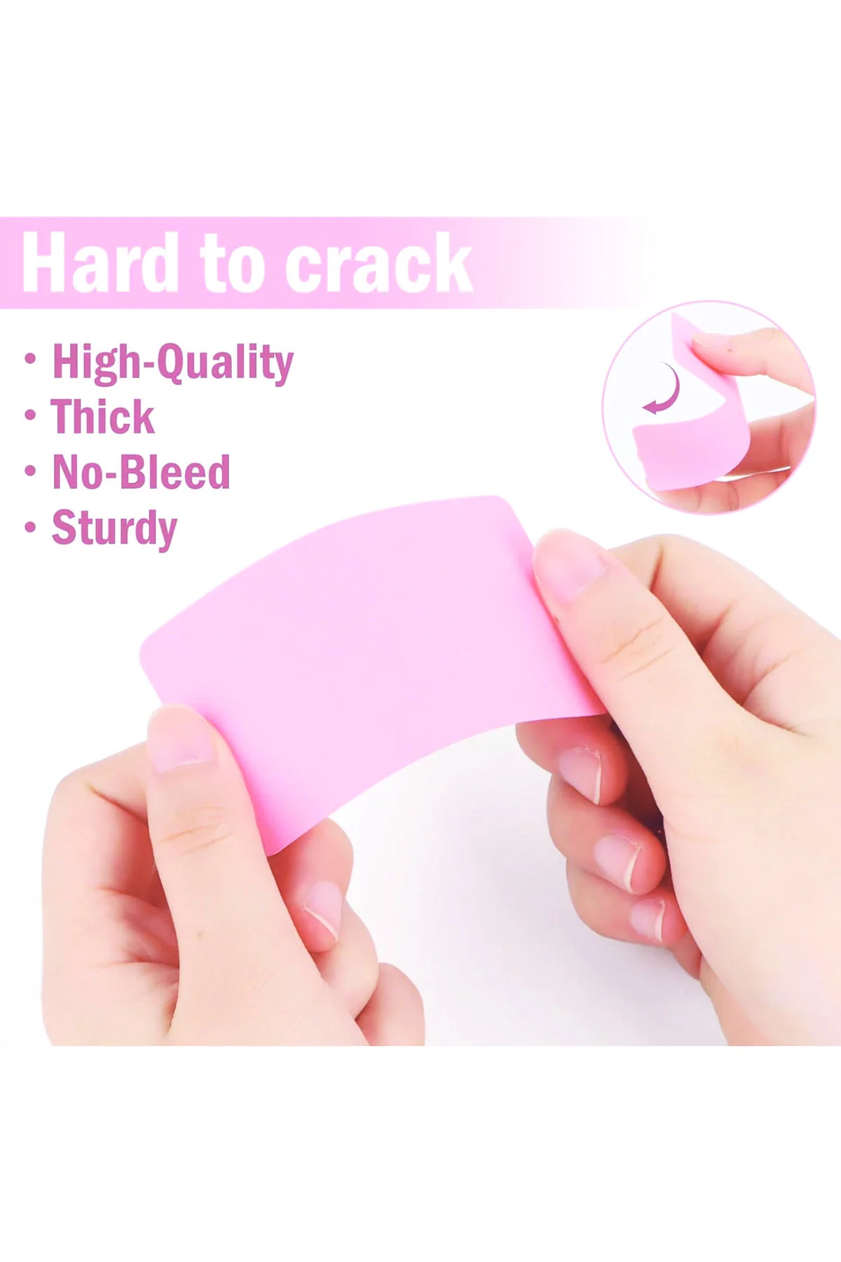 Boş Kelime Kartları 5x8 cm - 50 Adet Oval Kenarlı | Tabu &amp; No