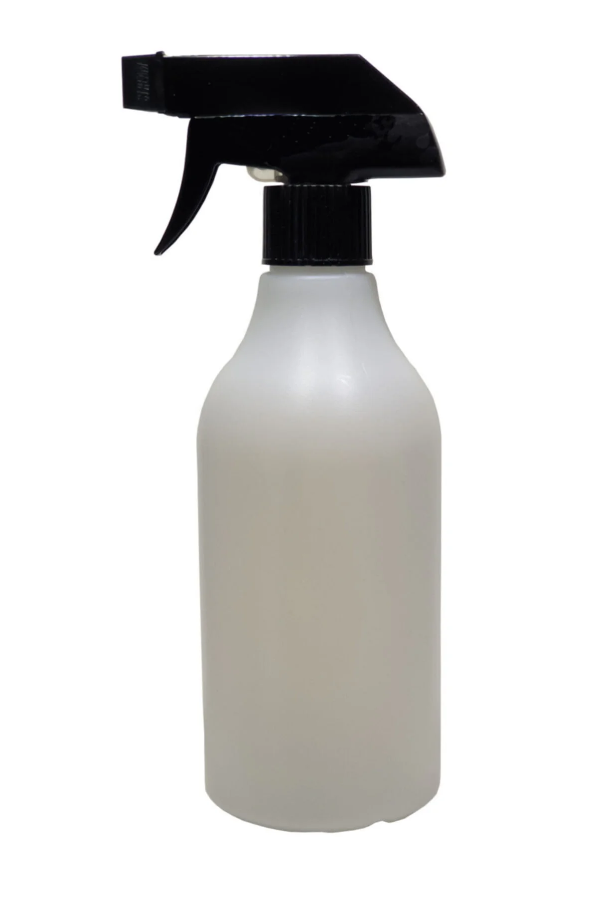 Boş Polietilen Şişe 500 Ml + Sprey Valf Takım 10 Adet Siyah Trige