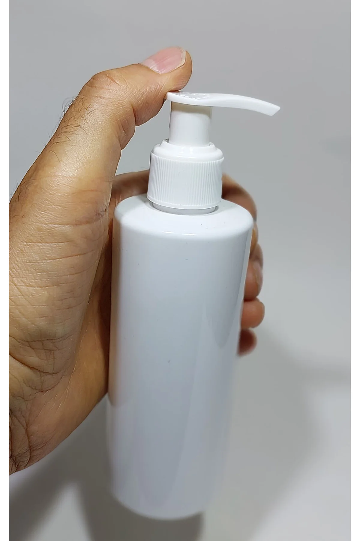 Boş sıvı sabun pompalı Şişe 250 Ml beyaz 3 adet