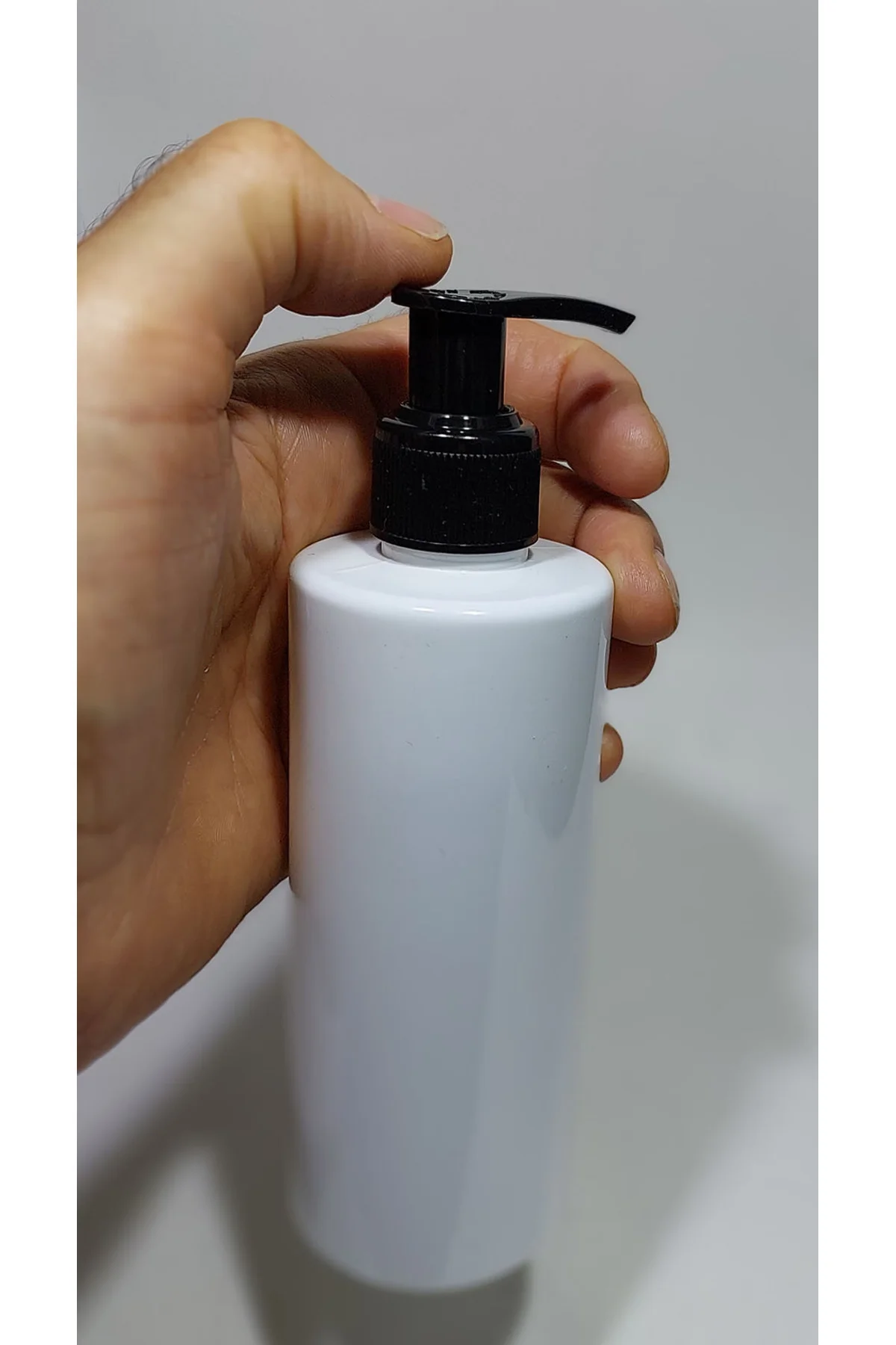 Boş sıvı sabun pompalı Şişe 250 Ml beyaz 50 adet