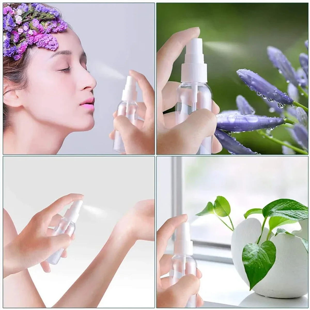 Boş Sprey Şişesi - 100 ml - Plastik - Şeffaf