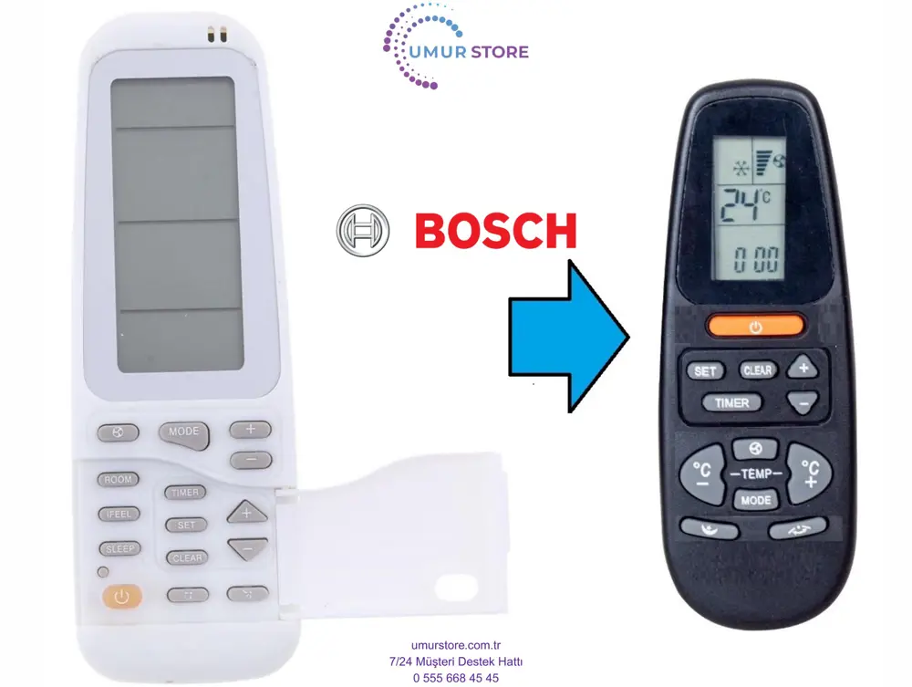 Bosch Airwell Emailair Electra RC4 Klima Kumandası