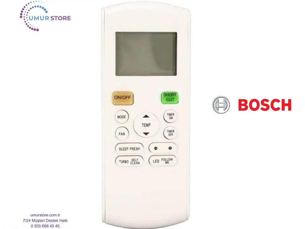 Bosch ASI12AW40N Uyumlu Klima Kumandası