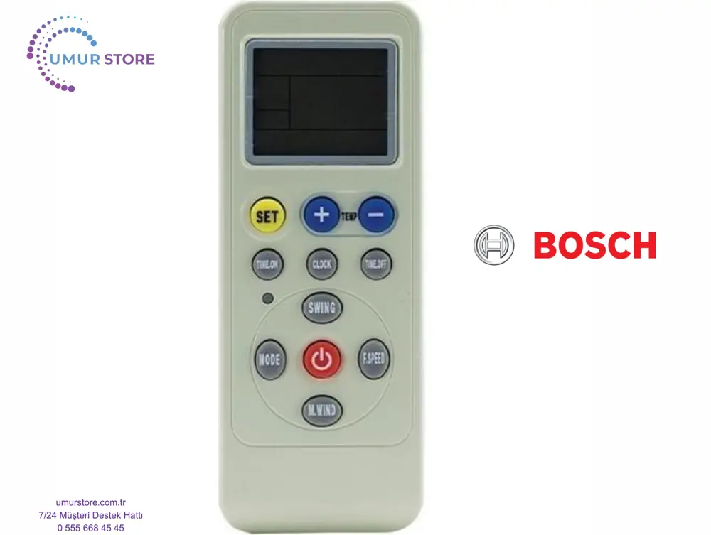 Bosch B1ZMI18903 Uyumlu Klima Kumandası Bosch B1ZMI18903 Uyumlu Klima Kumandası