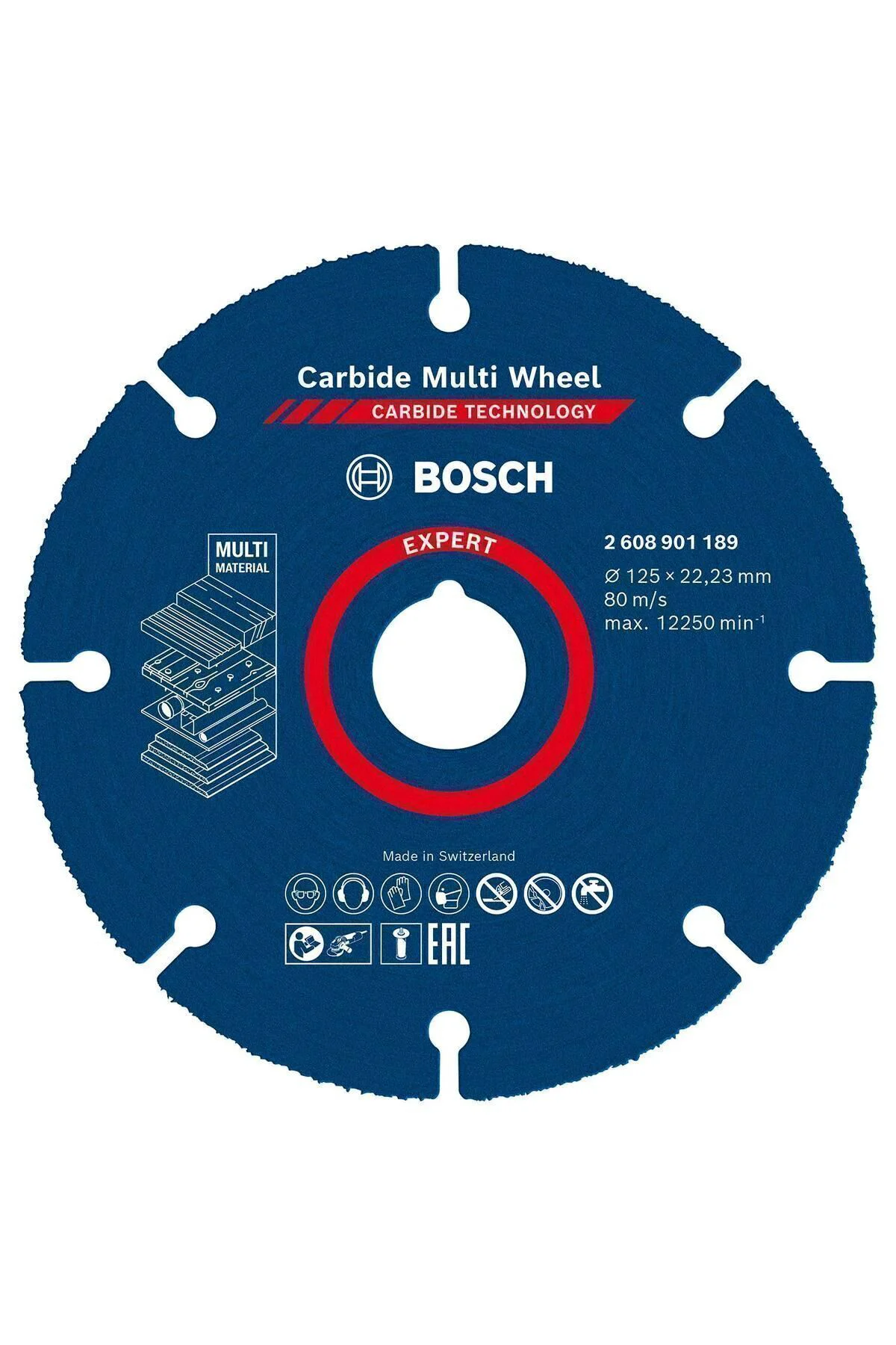 Bosch EXPERT Carbide Multi Wheel Kesici Disk 125 mm, 22,23 mm