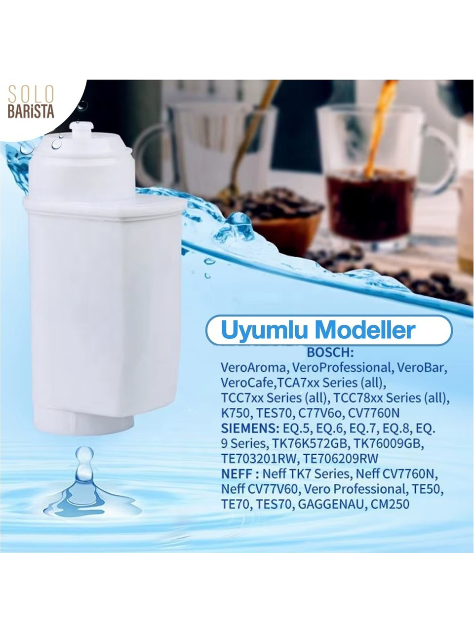 Bosch Kahve Makinesi Kireç Önleyici Su Filtresi 12 Adet Bosch Kahve Makinesi Kireç Önleyici Su Filtresi 12 Adet