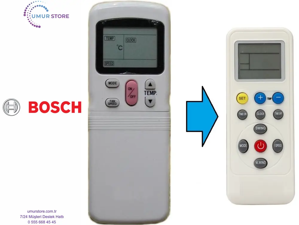 Bosch Klima Kumandası – Eşdeğer Bosch Klima Kumandası – Eşdeğer