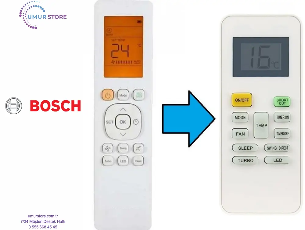 Bosch Klima Kumandası Bosch Klima Kumandası